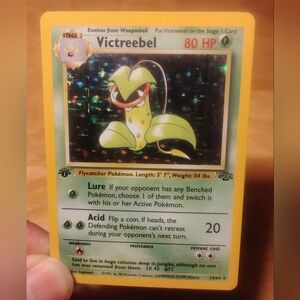 LP WOTC 1999 1st Edition Holo Victreebel 14/64 Jungle Set Pokemon Card